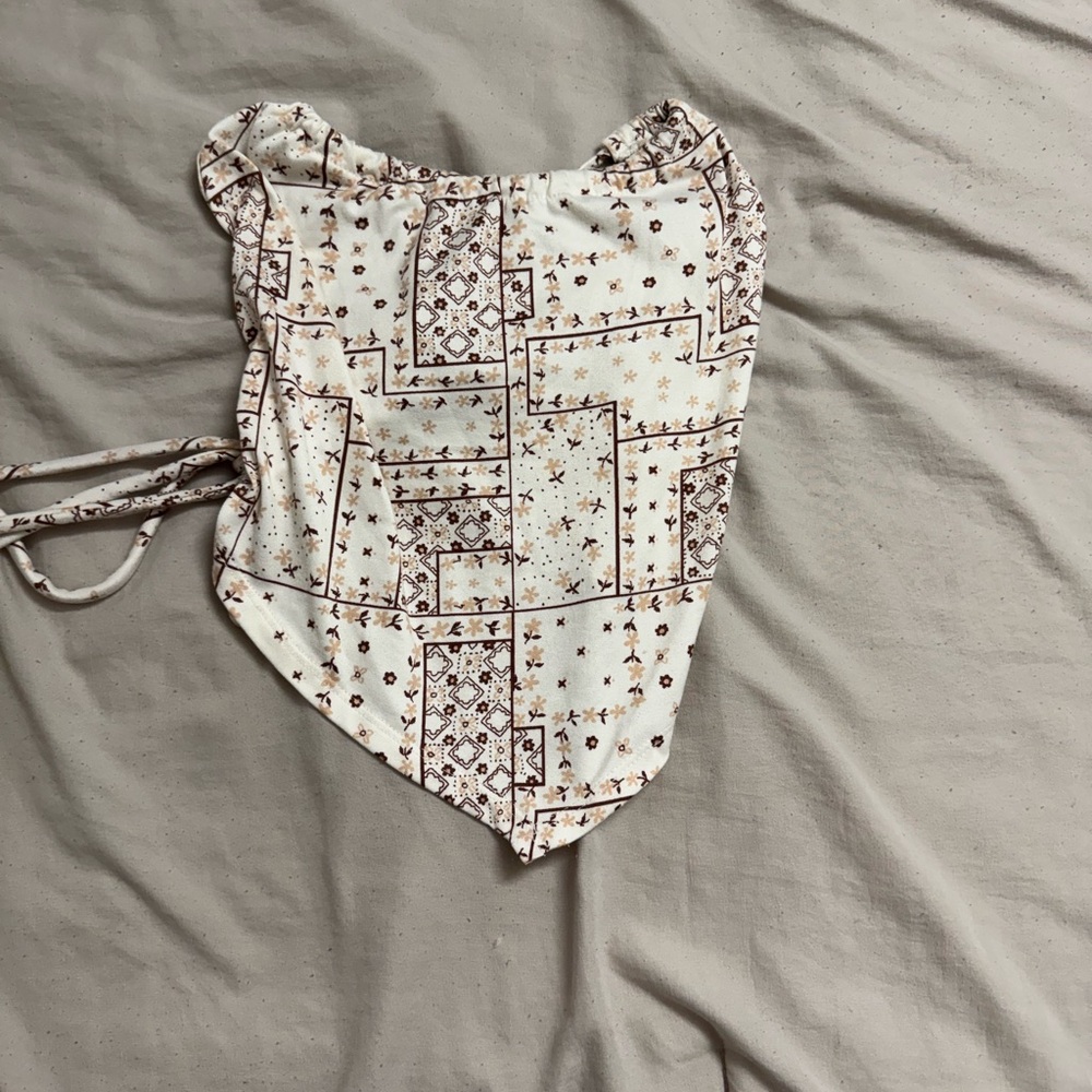 Patterned Bandana Top